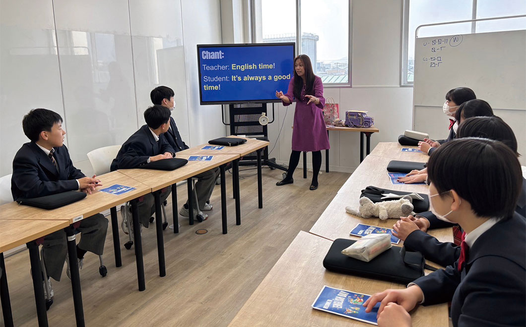 実用英語技能検定の勉強をする様子