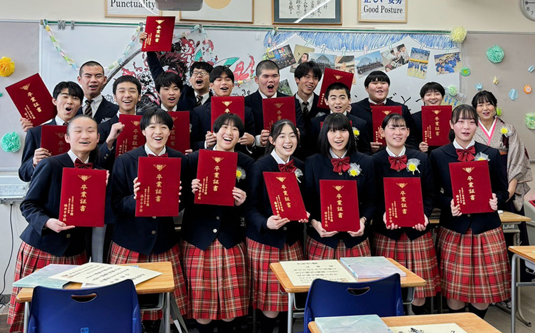 卒業証書授与式の写真