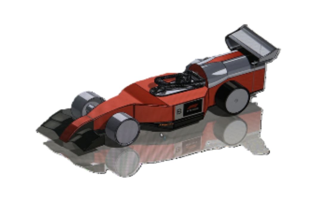 CADによるF1カー モデル図