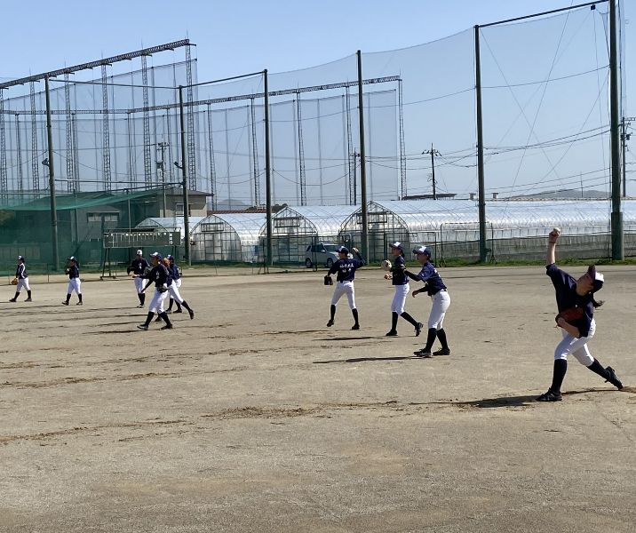 女子硬式野球部の写真